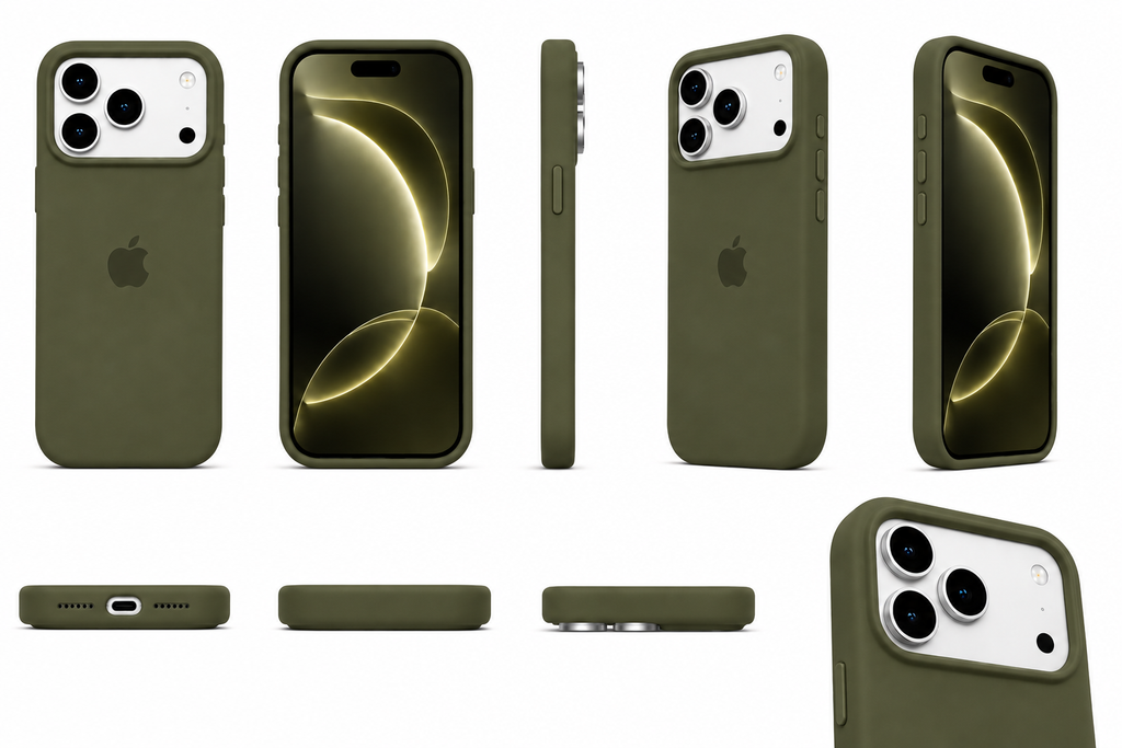 Funda Premium iDop para iPhone 17 Pro y 17 Pro Max | Verde Olivo