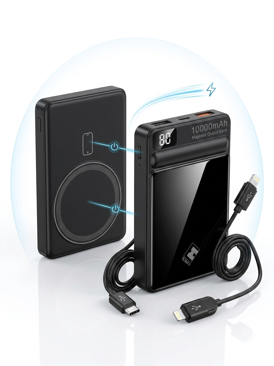 Bateria portatil inalambrica 12000 mAh Android y iPhone