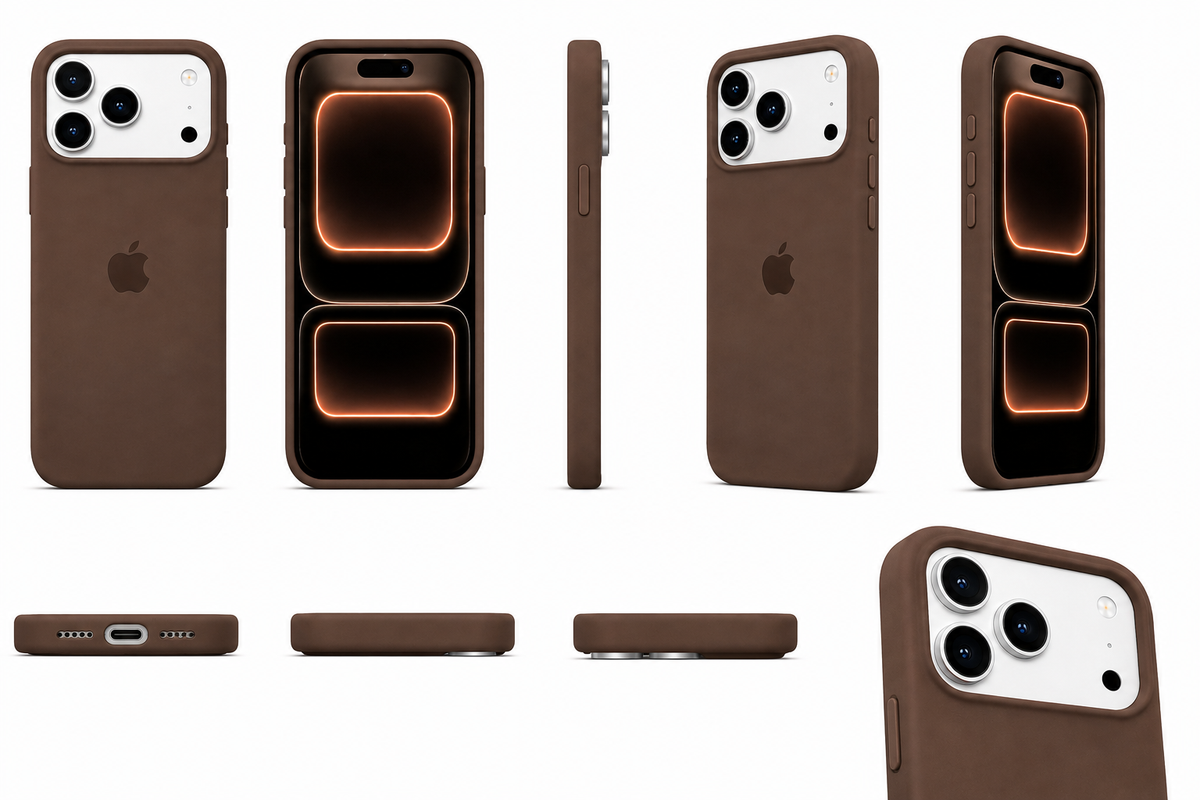 Funda Premium iDop para iPhone 17 Pro y 17 Pro Max | Café Espresso