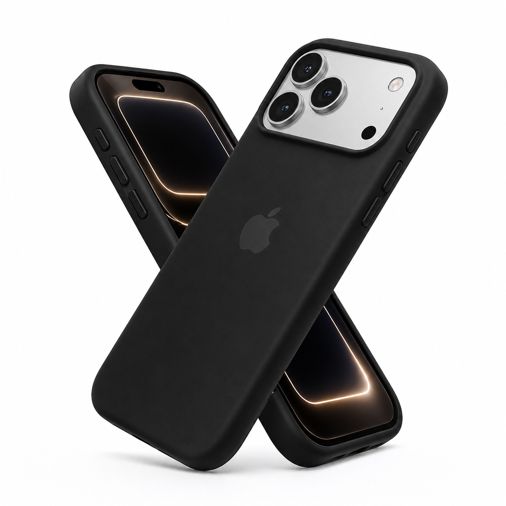 Funda Premium iDop para iPhone 17 Pro y 17 Pro Max |  Negro Intenso