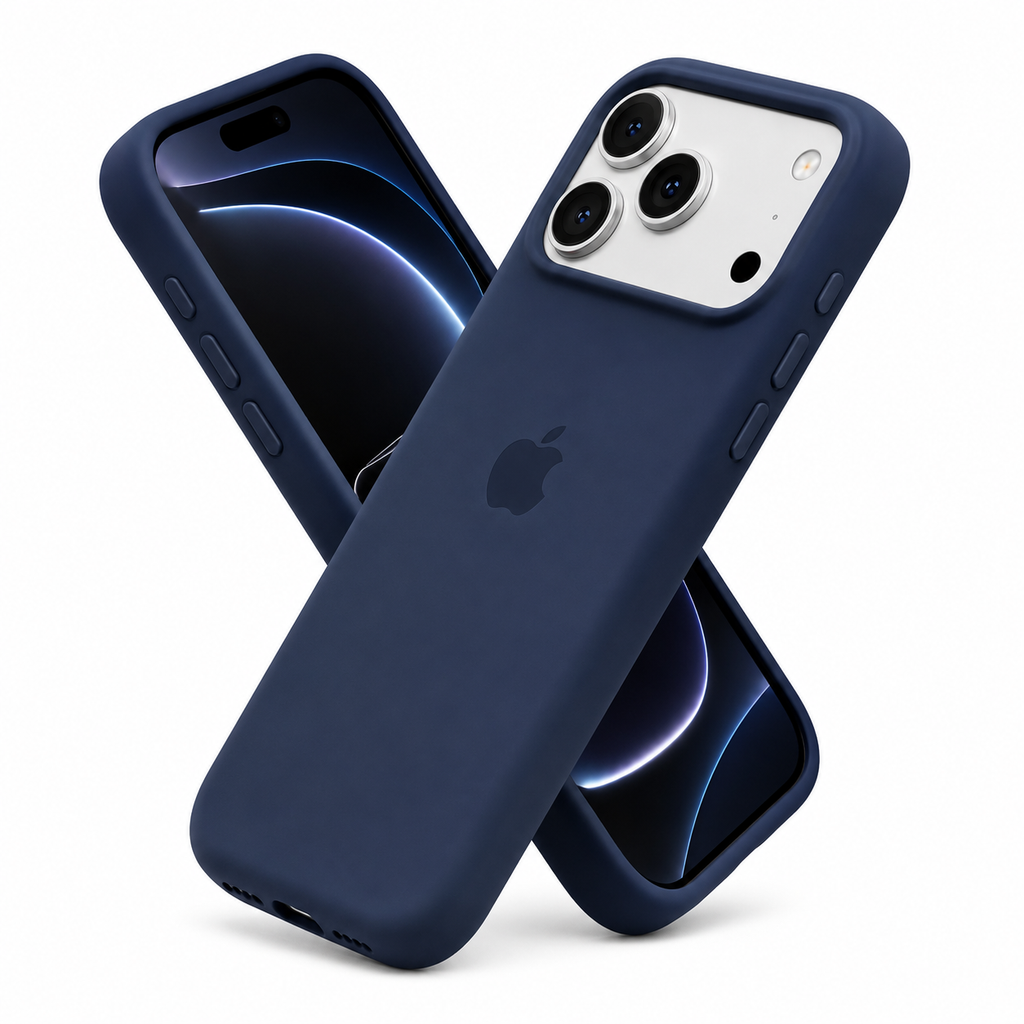 Funda Premium iDop para iPhone 17 Pro y 17 Pro Max | Azul Medianoche