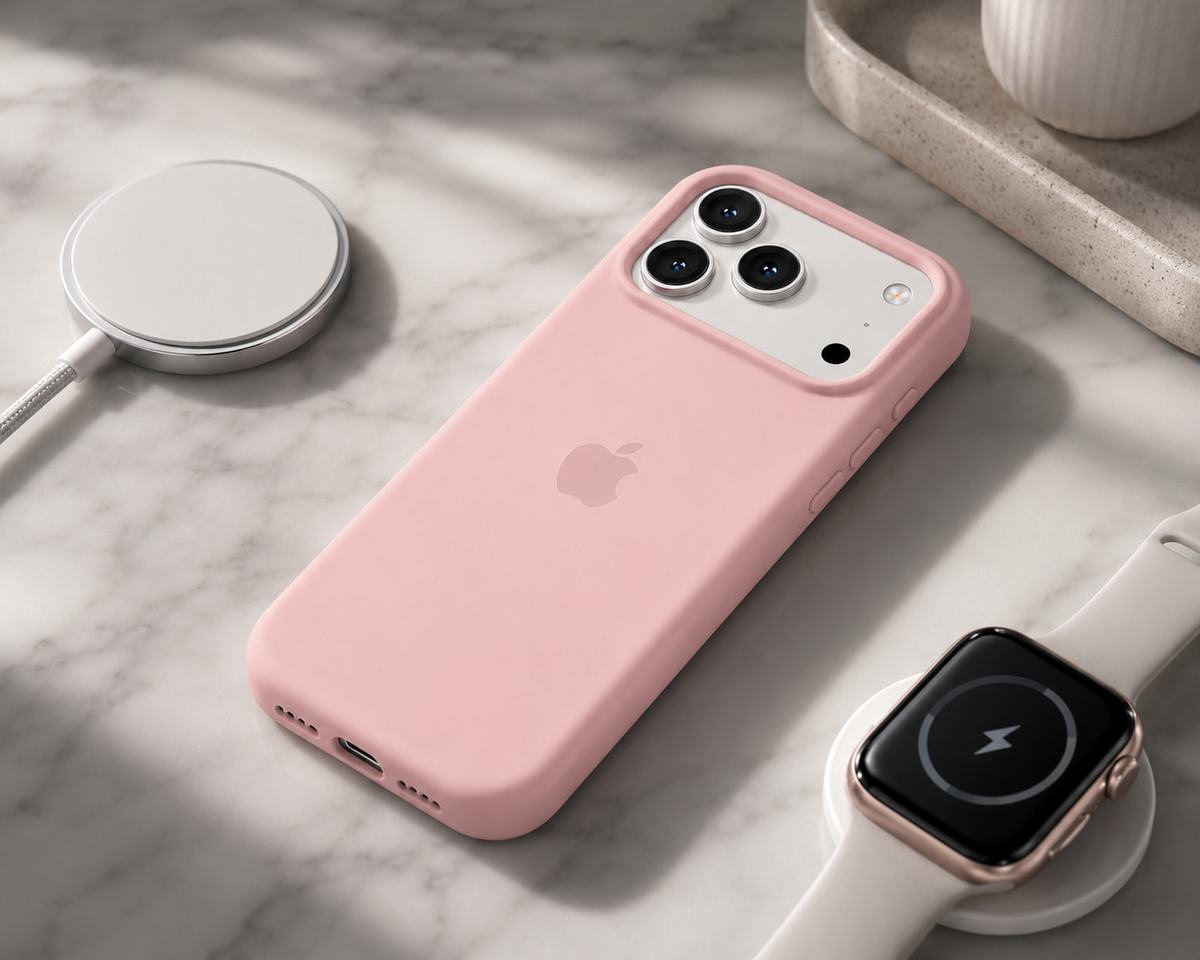 Funda Premium iDop para iPhone 17 Pro y 17 Pro Max | Rosa Blush