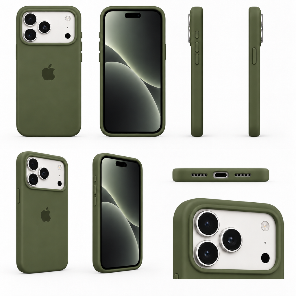 Funda Premium iDop para iPhone 18 Pro y 18 Pro Max | Verde Olivo