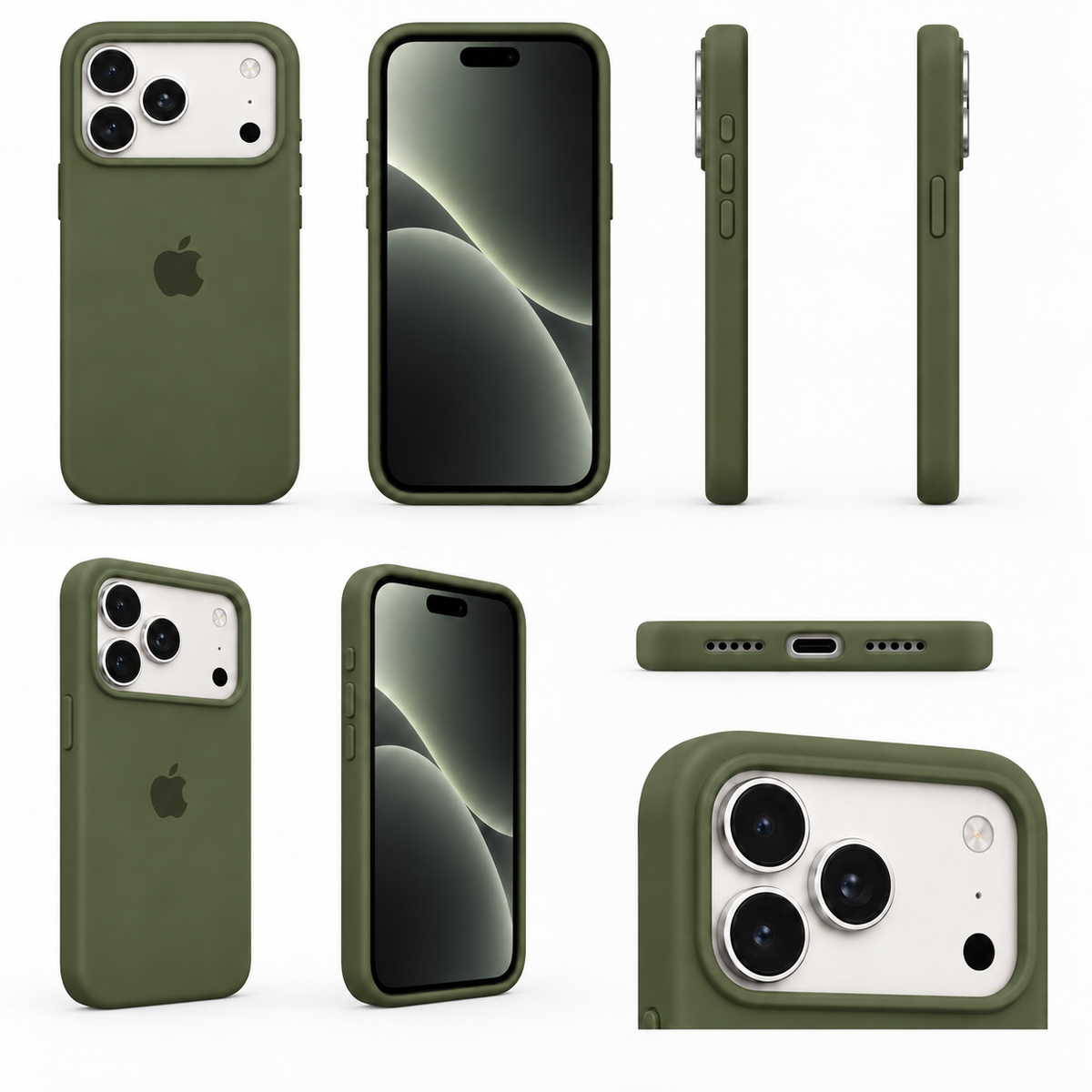 Funda Premium iDop para iPhone 18 Pro y 18 Pro Max | Verde Olivo