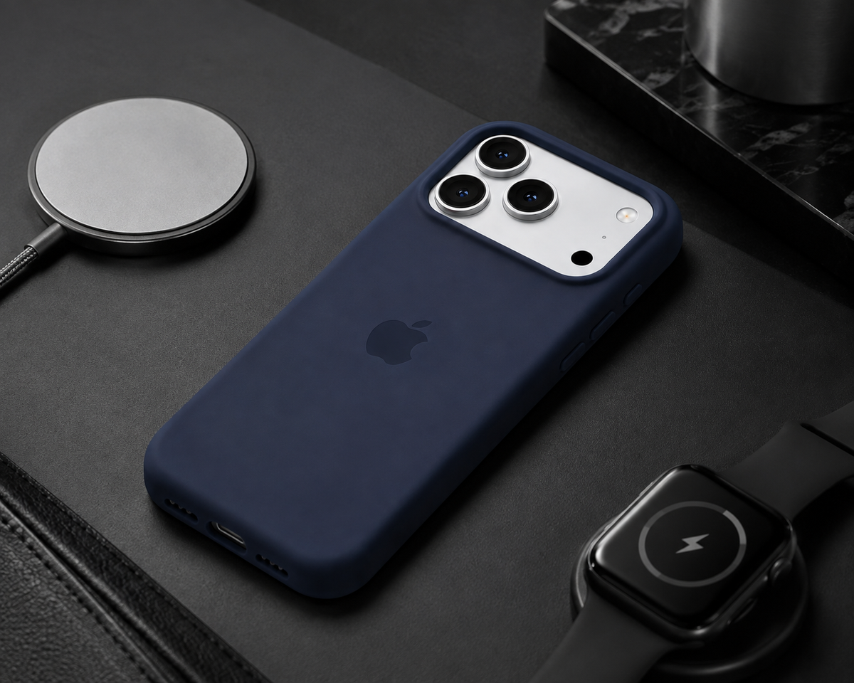 Funda Premium iDop para iPhone 17 Pro y 17 Pro Max | Azul Medianoche