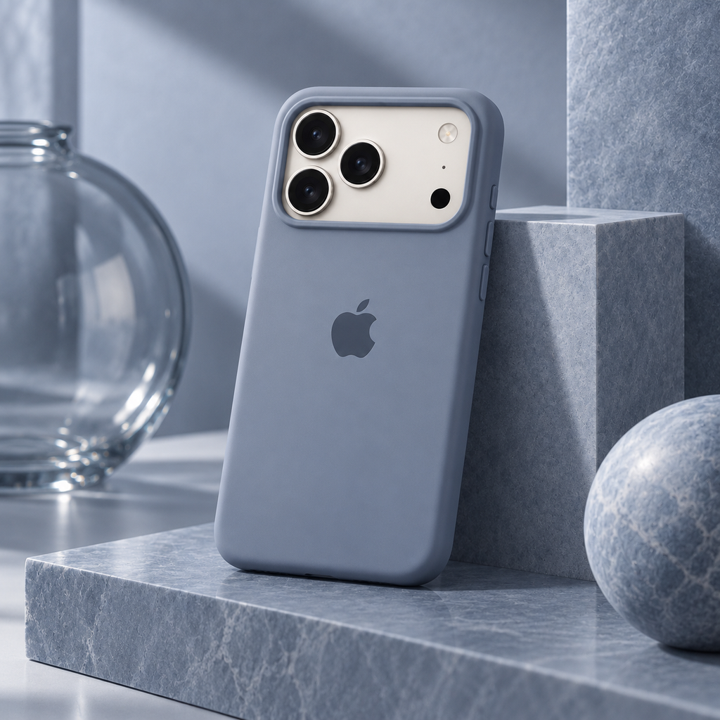 Funda Premium iDop para iPhone 18 Pro y 18 Pro Max | Azul Niebla
