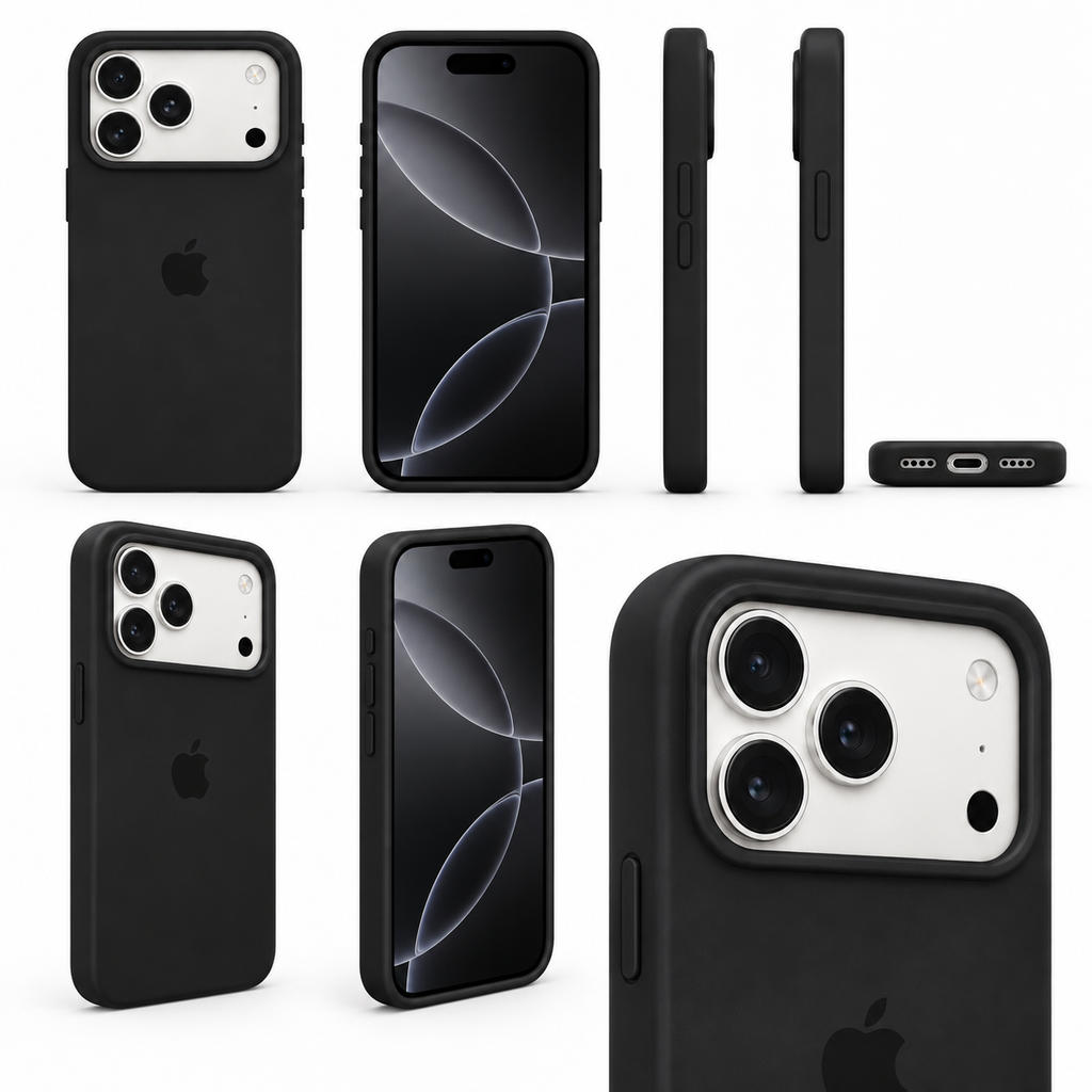 Funda Premium iDop para iPhone 18 Pro y 18 Pro Max | Negro Obsidiana