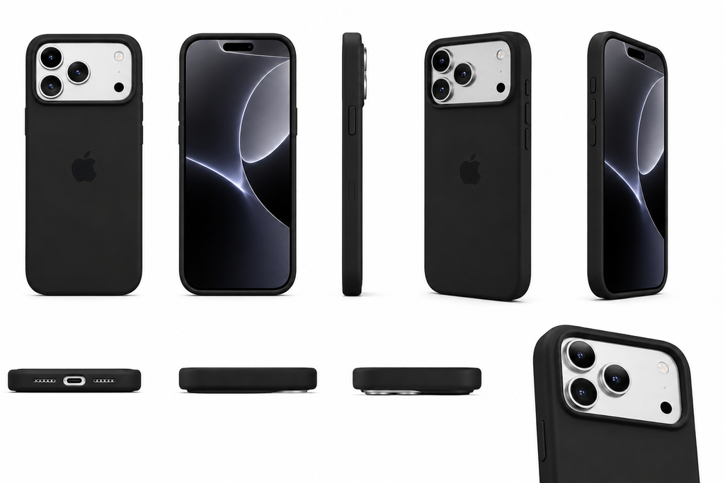 Funda Premium iDop para iPhone 17 Pro y 17 Pro Max |  Negro Intenso